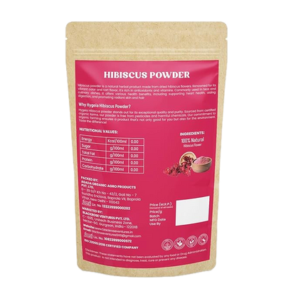 HYGEIA Beetroot Powder: 200 G | Face, Lips, Hair, Drinking, Eating, Immunity, Pre-Workout | Improving Heart Health | Supporting Blood Pressure | Glowing, Shiny Skin Face Pack, Healthy Pinkish Skin And Rosy Cheeks | Free Of Parabens and Sulphates |