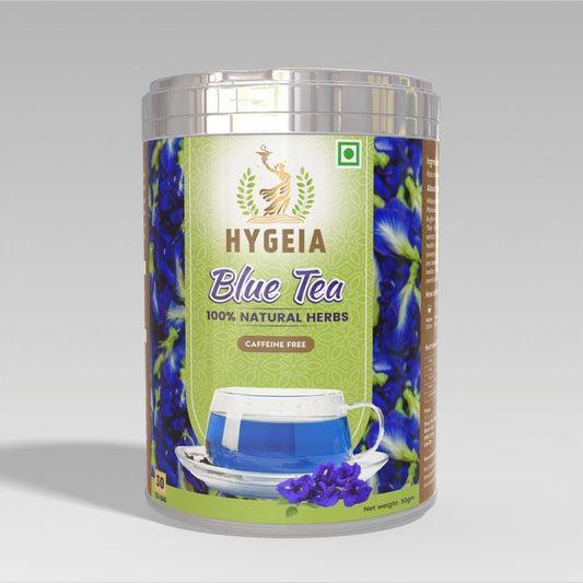 BLUE TEA - Butterfly Pea Flower Tea - 50g | SUPER ANTI-OXIDANT | Caffeine Free - Flower Based- Herbal Tea - Relieves Stress - Non GMO - Vegan | Eco-Conscious Pet Jar